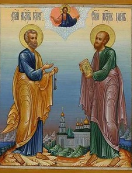 Апостолы Петр и Павел: два непохожих апостола