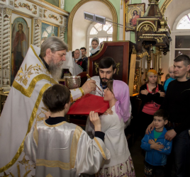 Божественная литургия в день празднования святых равноапостольных братьев-просветителей Кирилла и Мефодия