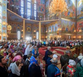 Настоятель собора свв.апп.Петра и Павла принял участие в торжествах по случаю дня Тезоименитства Главы Православной Церкви Казахстана митрополита Астанайского и Казахстанского Александра